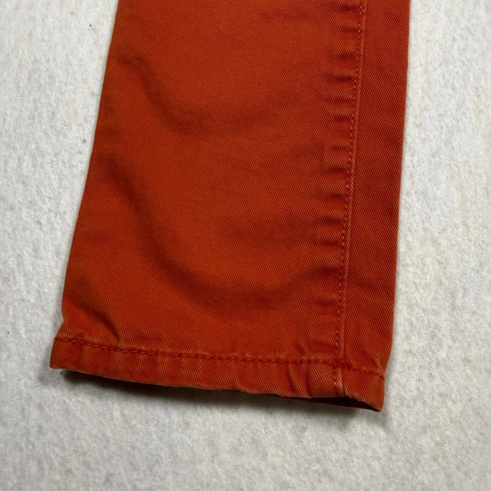 The Children's Place Boys Chino Pants Orange Adjustable Waist Size 6